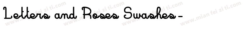 Letters and Roses Swashes字体转换